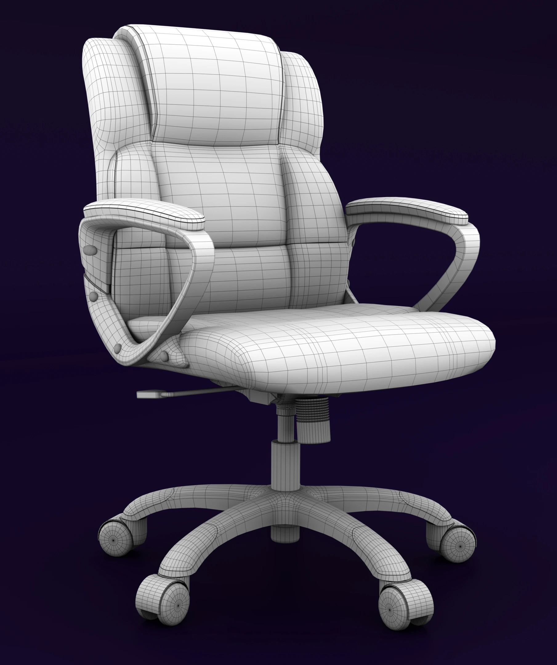 Low Poly Chair Model